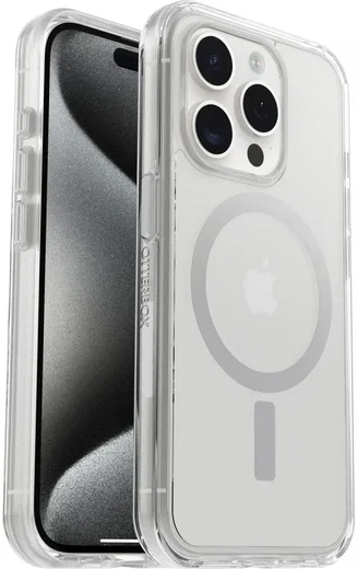 OtterBox Symmetry MagSafe Apple iPhone 15 Pro Hoesje Transparant afbeelding 1