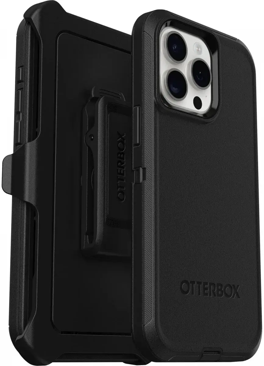 OtterBox Defender Apple iPhone 15 Pro Max Hoesje Back Cover Zwart afbeelding 1