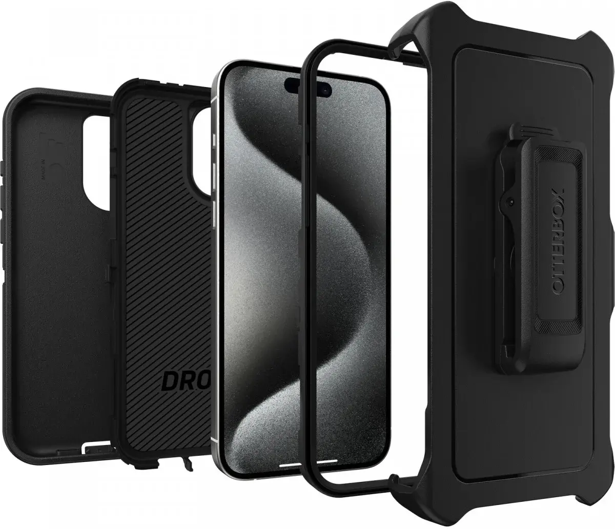 OtterBox Defender Apple iPhone 15 Pro Max Hoesje Back Cover Zwart afbeelding 2