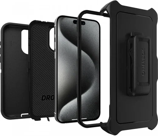 OtterBox Defender Apple iPhone 15 Pro Max Hoesje Back Cover Zwart afbeelding 2