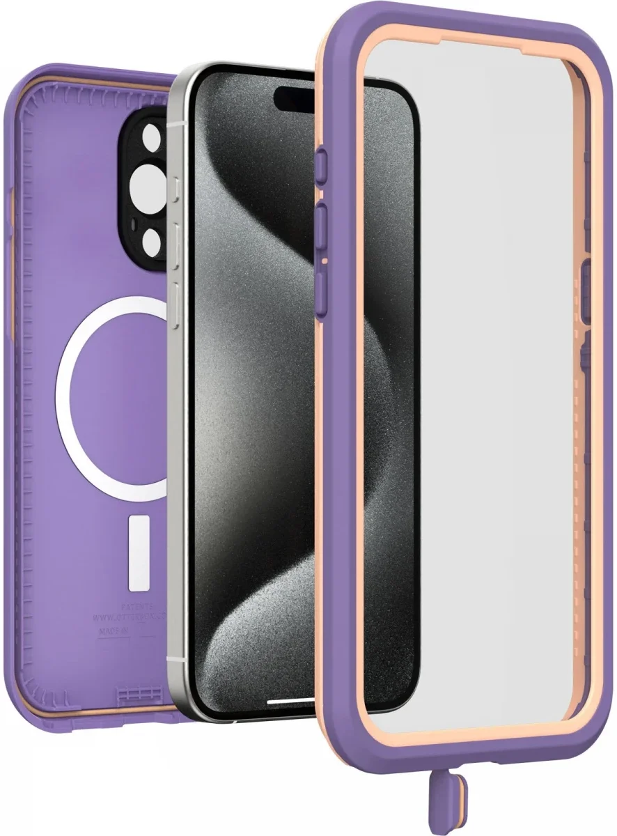 OtterBox Fre MagSafe Apple iPhone 15 Pro Max Hoesje Waterdicht Paars afbeelding 2