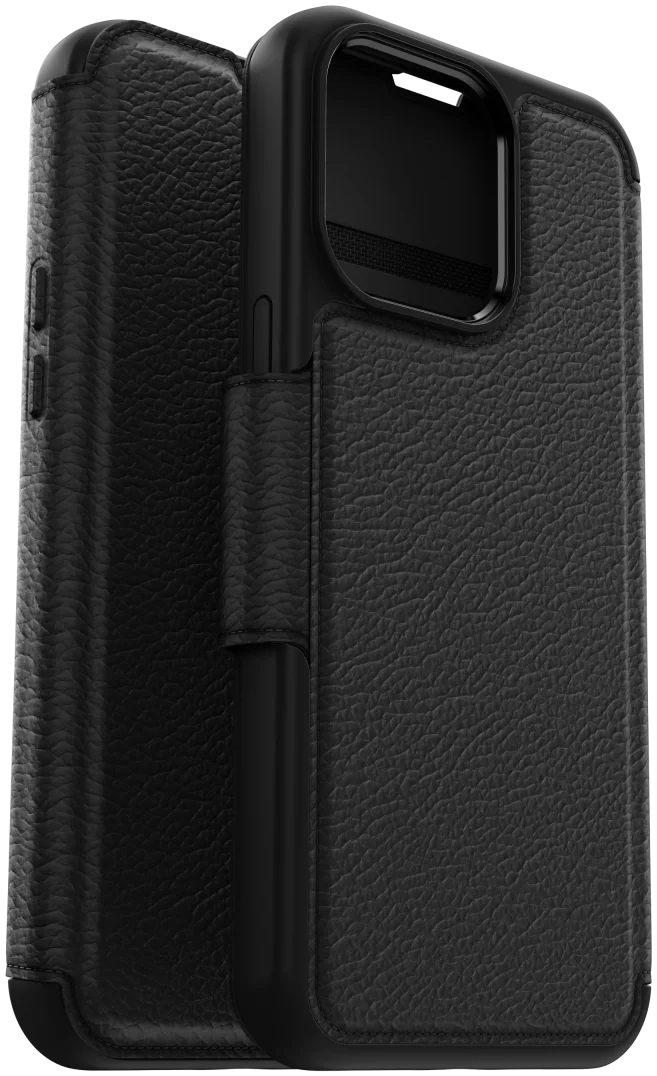 OtterBox Strada iPhone 15 Pro Max Hoesje MagSafe Book Case Leer Zwart afbeelding 6