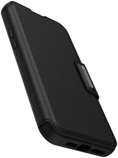 OtterBox Strada iPhone 15 Pro Max Hoesje MagSafe Book Case Leer Zwart afbeelding 9