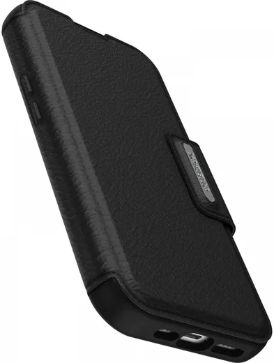 OtterBox Strada iPhone 15 Pro Max Hoesje MagSafe Book Case Leer Zwart afbeelding 4