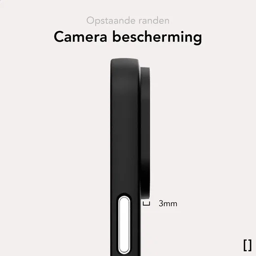 NEKIT Apple iPhone 15 Hoesje met MagSafe Back Cover Dun Zwart afbeelding 7