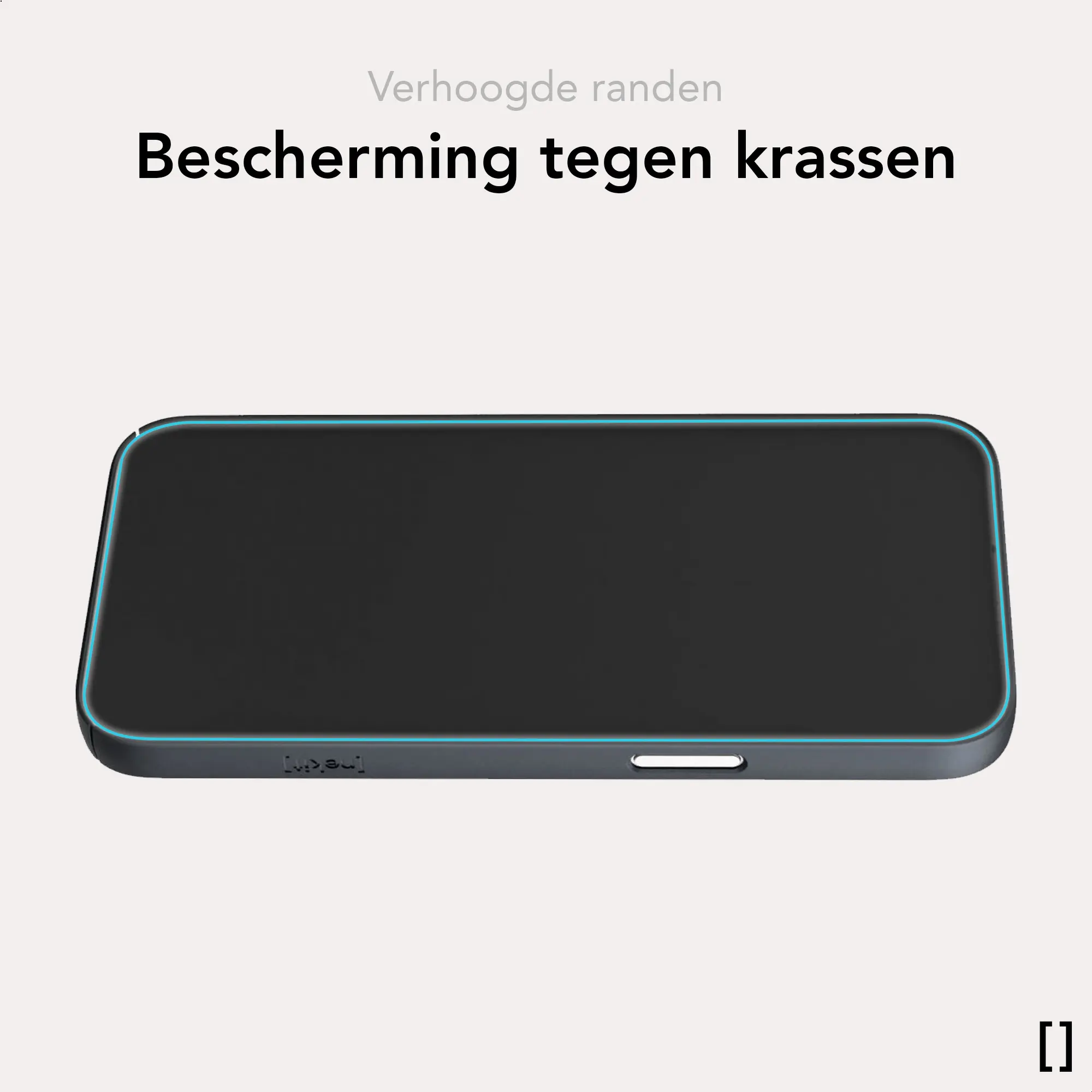 NEKIT Apple iPhone 15 Hoesje met MagSafe Back Cover Dun Blauw afbeelding 9