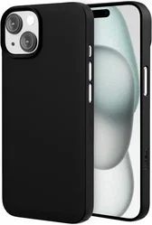 NEKIT Apple iPhone 15 Plus Hoesje met MagSafe Back Cover Dun Zwart afbeelding