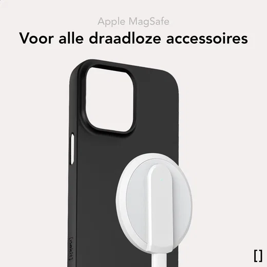 NEKIT Apple iPhone 15 Plus Hoesje met MagSafe Back Cover Dun Zwart afbeelding 6