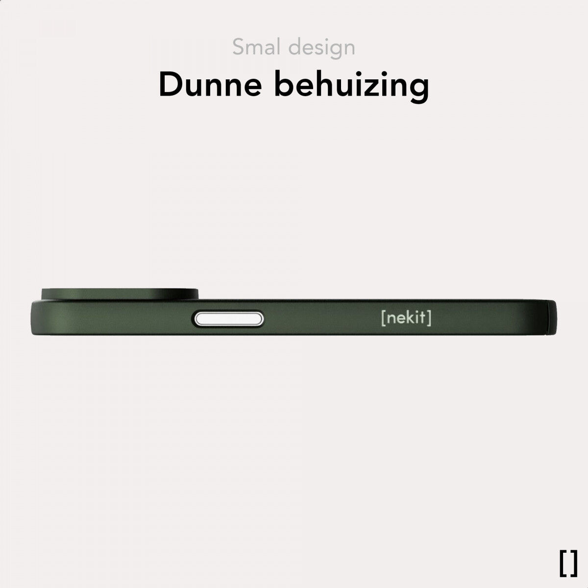 NEKIT Apple iPhone 15 Plus Hoesje met MagSafe Back Cover Dun Groen afbeelding 5