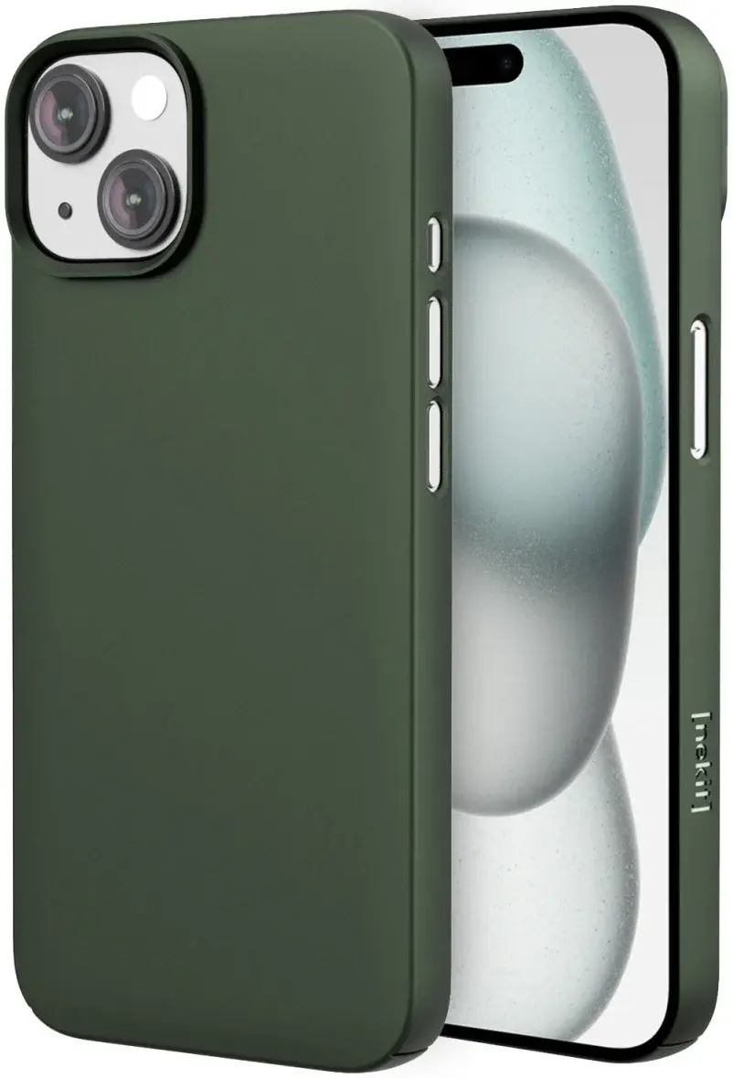 NEKIT Apple iPhone 15 Plus Hoesje met MagSafe Back Cover Dun Groen afbeelding 1