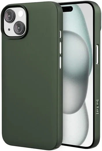 NEKIT Apple iPhone 15 Plus Hoesje met MagSafe Back Cover Dun Groen afbeelding 1
