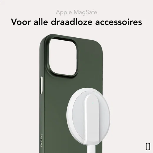 NEKIT Apple iPhone 15 Plus Hoesje met MagSafe Back Cover Dun Groen afbeelding 6