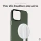 NEKIT Apple iPhone 15 Pro Max Hoesje met MagSafe Back Cover Dun Groen afbeelding 6