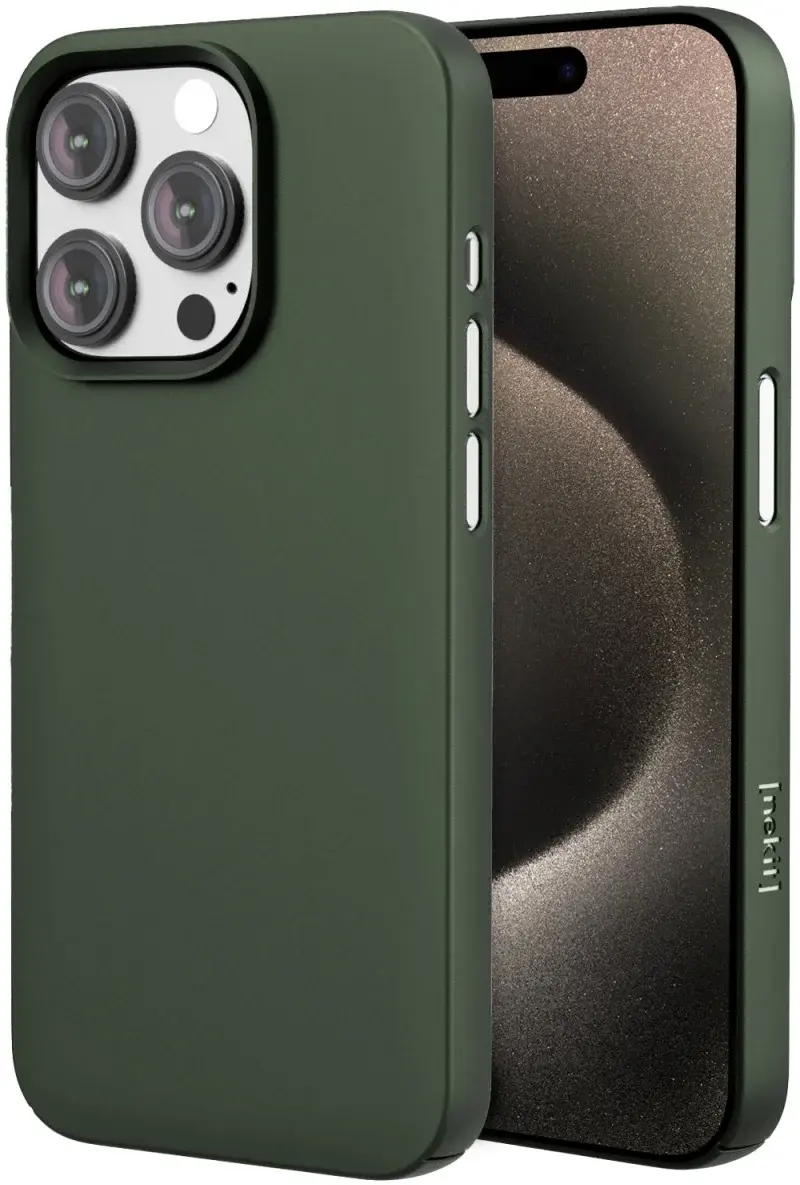 NEKIT Apple iPhone 15 Pro Max Hoesje met MagSafe Back Cover Dun Groen afbeelding 1