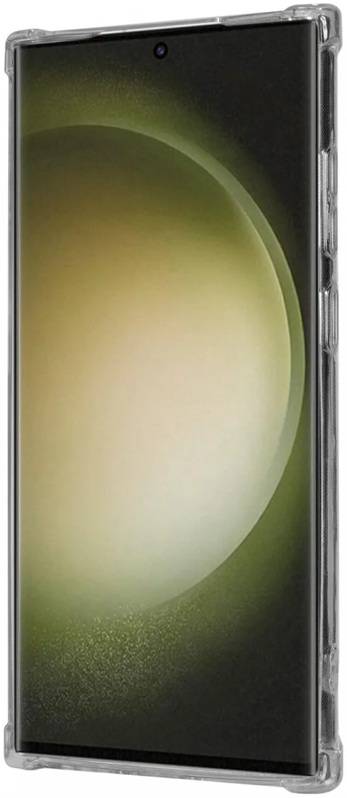 Samsung Galaxy S23 Ultra Hoesje Dun TPU met Pasjeshouder Transparant afbeelding 7