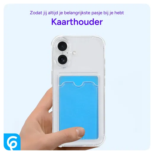 Samsung Galaxy S23 Plus Hoesje Dun TPU met Pasjeshouder Transparant afbeelding 3