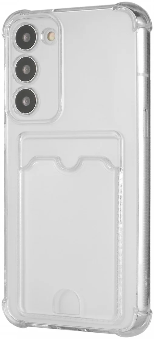 Samsung Galaxy S23 Hoesje Dun TPU met Pasjeshouder Transparant afbeelding 1