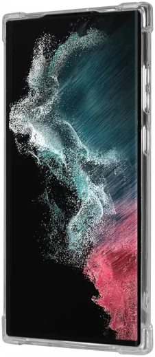 Samsung Galaxy S22 Ultra Hoesje Dun TPU met Pasjeshouder Transparant afbeelding 7