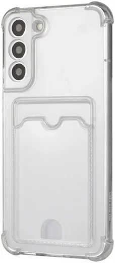 Samsung Galaxy S22 Plus Hoesje Dun TPU met Pasjeshouder Transparant afbeelding 1