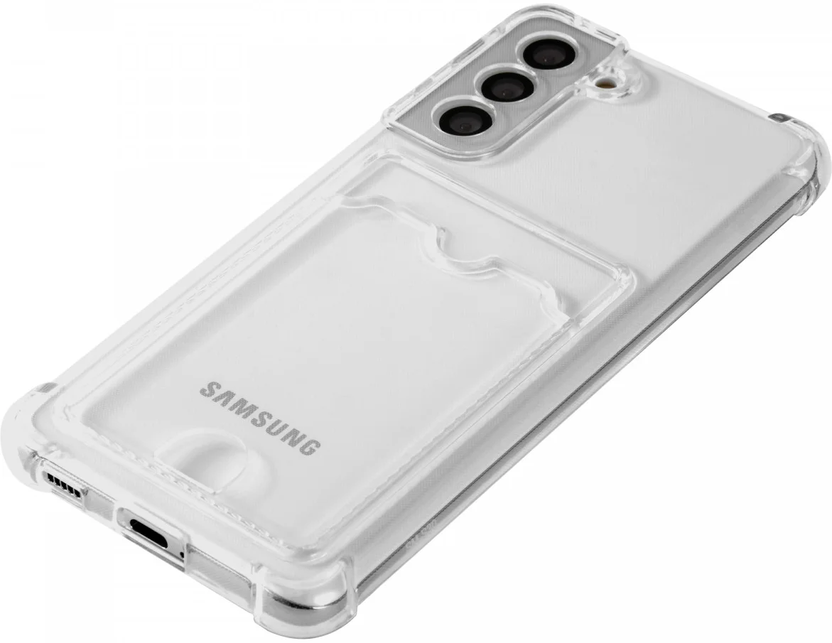 Samsung Galaxy S21 Hoesje Dun TPU met Pasjeshouder Transparant afbeelding 8