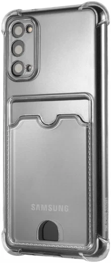 Samsung Galaxy S20 Hoesje Dun TPU met Pasjeshouder Transparant afbeelding 2