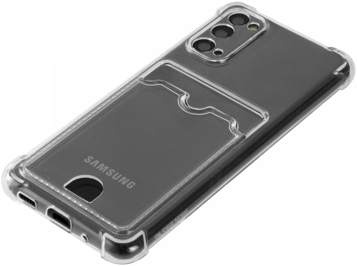 Samsung Galaxy S20 Hoesje Dun TPU met Pasjeshouder Transparant afbeelding 8