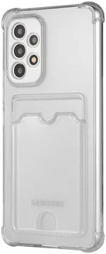Samsung Galaxy A53 Hoesje Dun TPU met Pasjeshouder Transparant