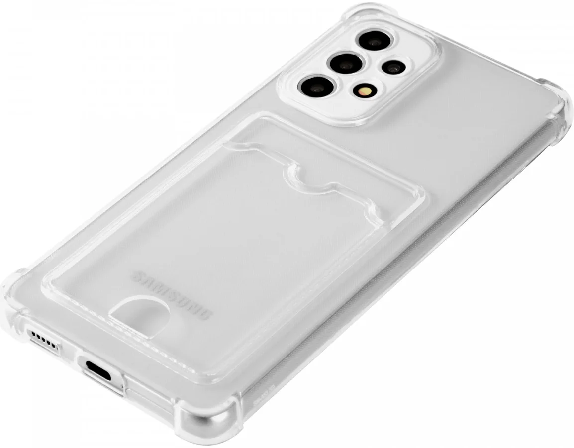 Samsung Galaxy A53 Hoesje Dun TPU met Pasjeshouder Transparant afbeelding 10