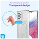 Samsung Galaxy A53 Hoesje Dun TPU met Pasjeshouder Transparant afbeelding 6