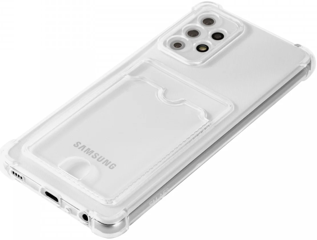 Samsung Galaxy A33 Hoesje Dun TPU met Pasjeshouder Transparant afbeelding 8