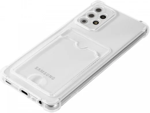 Samsung Galaxy A33 Hoesje Dun TPU met Pasjeshouder Transparant afbeelding 8