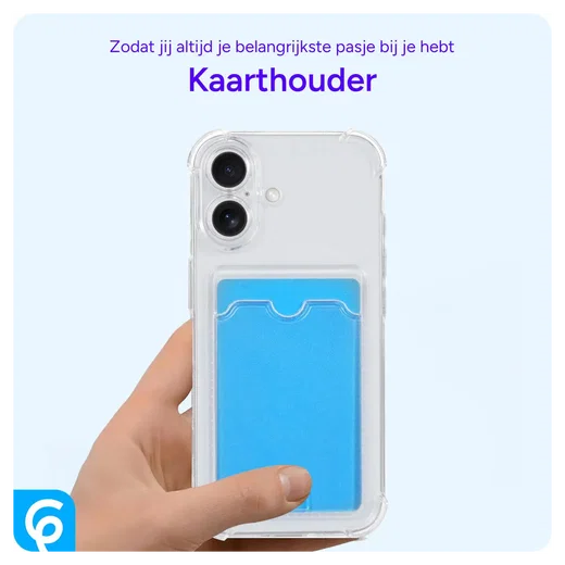 Samsung Galaxy A33 Hoesje Dun TPU met Pasjeshouder Transparant afbeelding 3