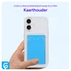 Samsung Galaxy A33 Hoesje Dun TPU met Pasjeshouder Transparant afbeelding 3