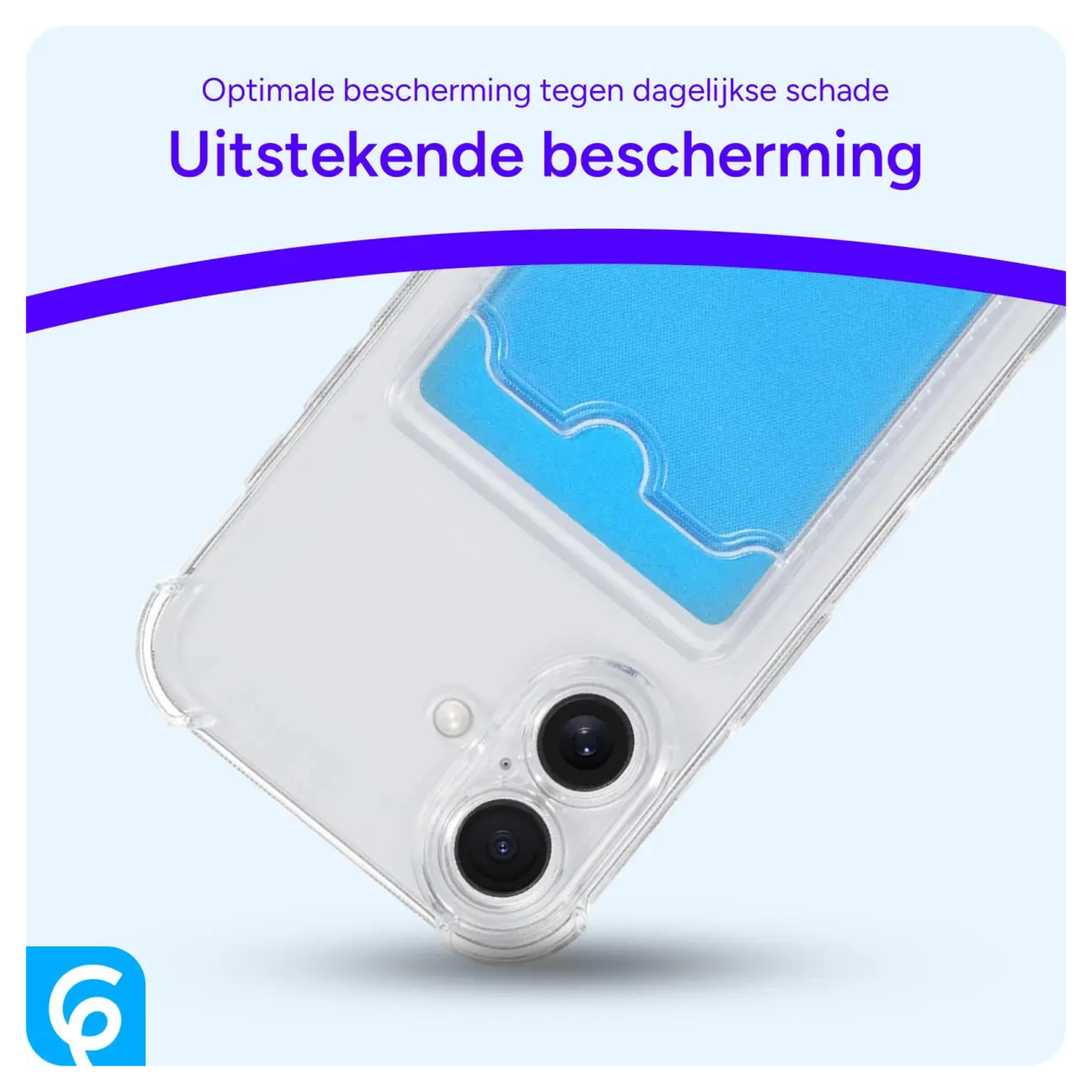Samsung Galaxy A33 Hoesje Dun TPU met Pasjeshouder Transparant afbeelding 4