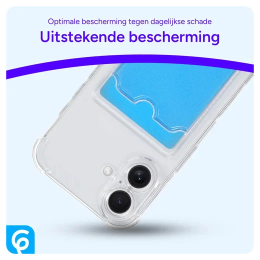 Samsung Galaxy A33 Hoesje Dun TPU met Pasjeshouder Transparant afbeelding 4