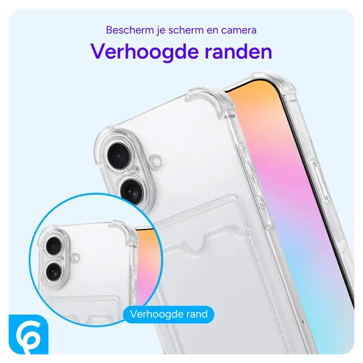 Samsung Galaxy A33 Hoesje Dun TPU met Pasjeshouder Transparant afbeelding 6