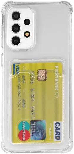 Samsung Galaxy A52 Hoesje Dun TPU met Pasjeshouder Transparant afbeelding 7