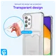 Samsung Galaxy A52 Hoesje Dun TPU met Pasjeshouder Transparant afbeelding 5