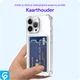 Apple iPhone 15 Pro Hoesje Dun TPU met Pasjeshouder Back Cover Transparant afbeelding 8