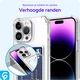 Apple iPhone 15 Pro Hoesje Dun TPU met Pasjeshouder Back Cover Transparant afbeelding 5