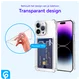 Apple iPhone 14 Pro Hoesje Dun TPU met Pasjeshouder Transparant afbeelding 3