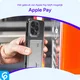 Apple iPhone 14 Hoesje Dun TPU met Pasjeshouder Back Cover Transparant afbeelding 3