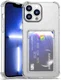 Apple iPhone 13 Pro Max Hoesje Dun TPU met Pasjeshouder Transparant afbeelding 1