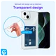 Apple iPhone 13 Mini Hoesje Dun TPU met Pasjeshouder Transparant afbeelding 3