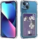 Apple iPhone 13 Mini Hoesje Dun TPU met Pasjeshouder Transparant afbeelding 1