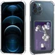 Apple iPhone 12 Pro Max Hoesje Dun TPU met Pasjeshouder Transparant afbeelding 2