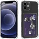 Apple iPhone 12 Mini Hoesje Dun TPU met Pasjeshouder Transparant afbeelding 2