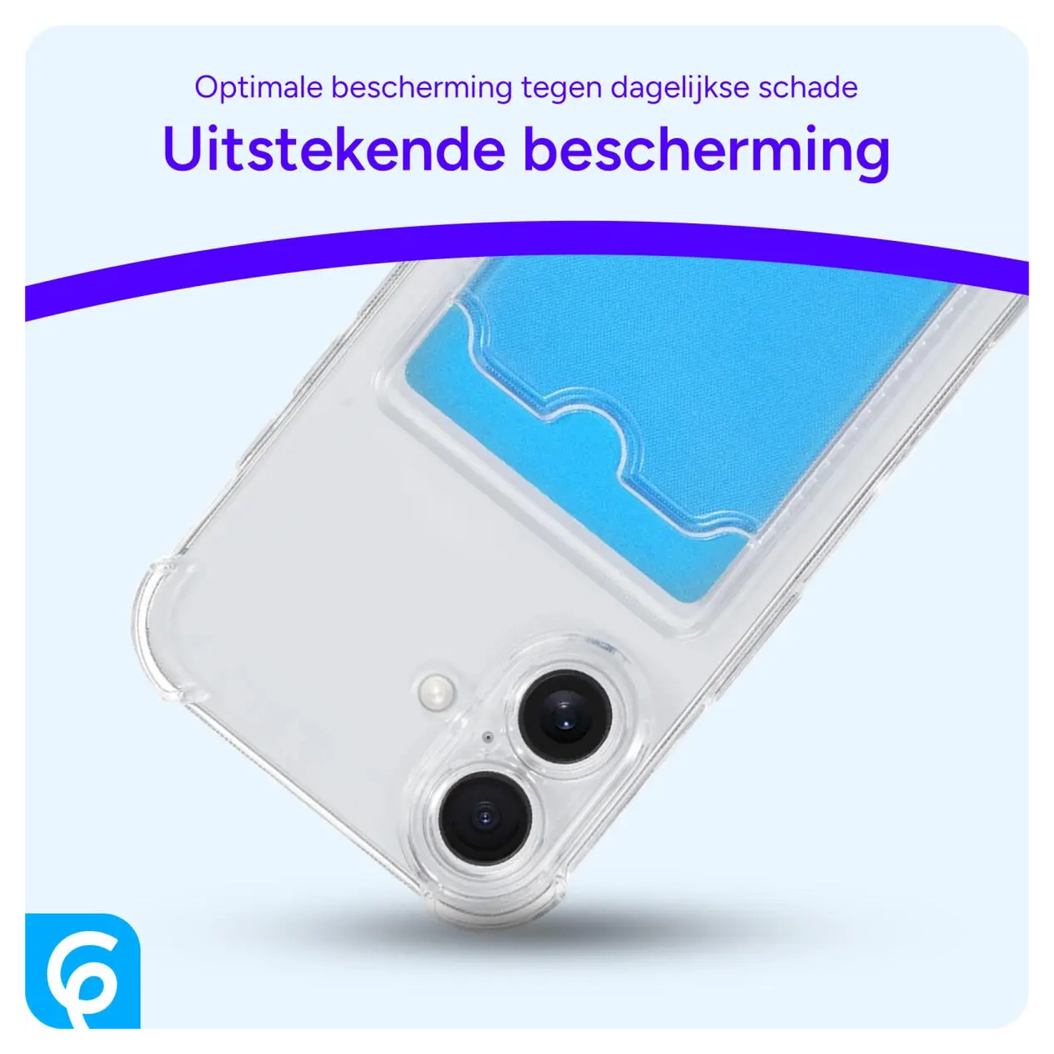 Apple iPhone 11 Hoesje Dun TPU met Pasjeshouder Back Cover Transparant afbeelding 4