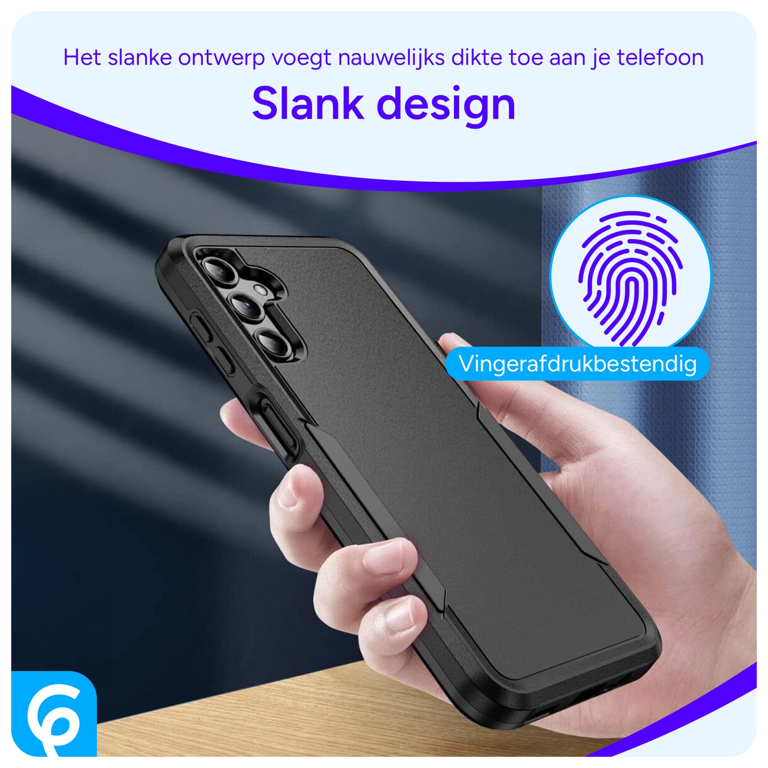 Samsung Galaxy S23 Hoesje Schokbestendige Hardcase Back Cover Zwart afbeelding 5