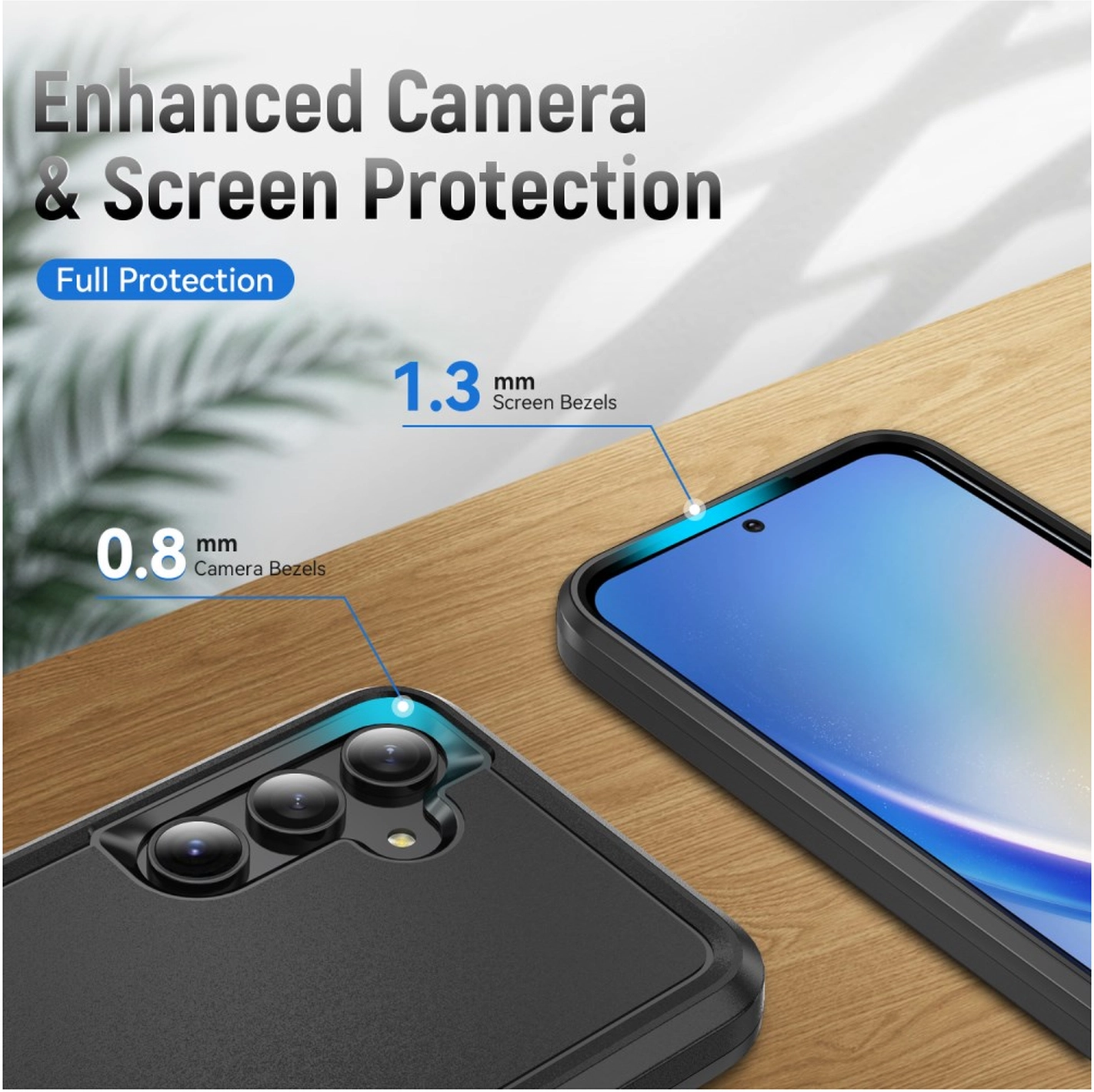 Samsung Galaxy A54 Hoesje Schokbestendige Hardcase Back Cover Zwart afbeelding 8